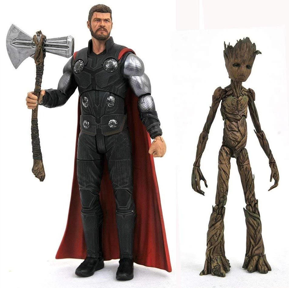 Diamond Select Marvel Select - Avengers 3 Infinity War - Thor & Groot Figuren 3 Diamond Select Marvel Select - Avengers 3 Infinity War - Thor & Groot Figuren