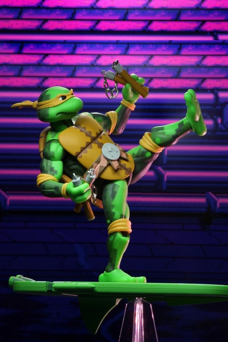 NECA Teenage Mutant Ninja Turtles (1990 Video-Game) - Michelangelo Actionfigur 7 NECA Teenage Mutant Ninja Turtles (1990 Video-Game) - Michelangelo Actionfigur – Bild 5