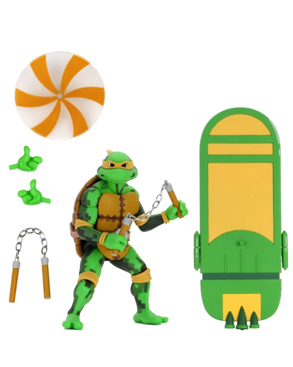 NECA Teenage Mutant Ninja Turtles (1990 Video-Game) - Michelangelo Actionfigur 3 NECA Teenage Mutant Ninja Turtles (1990 Video-Game) - Michelangelo Actionfigur