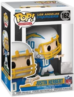 FUNKO POP! - Justin Herbert Figur - NFL Los Angeles Chargers Home -Sammlerwelt Verkauf 719h5l7nxal. ac sl1300