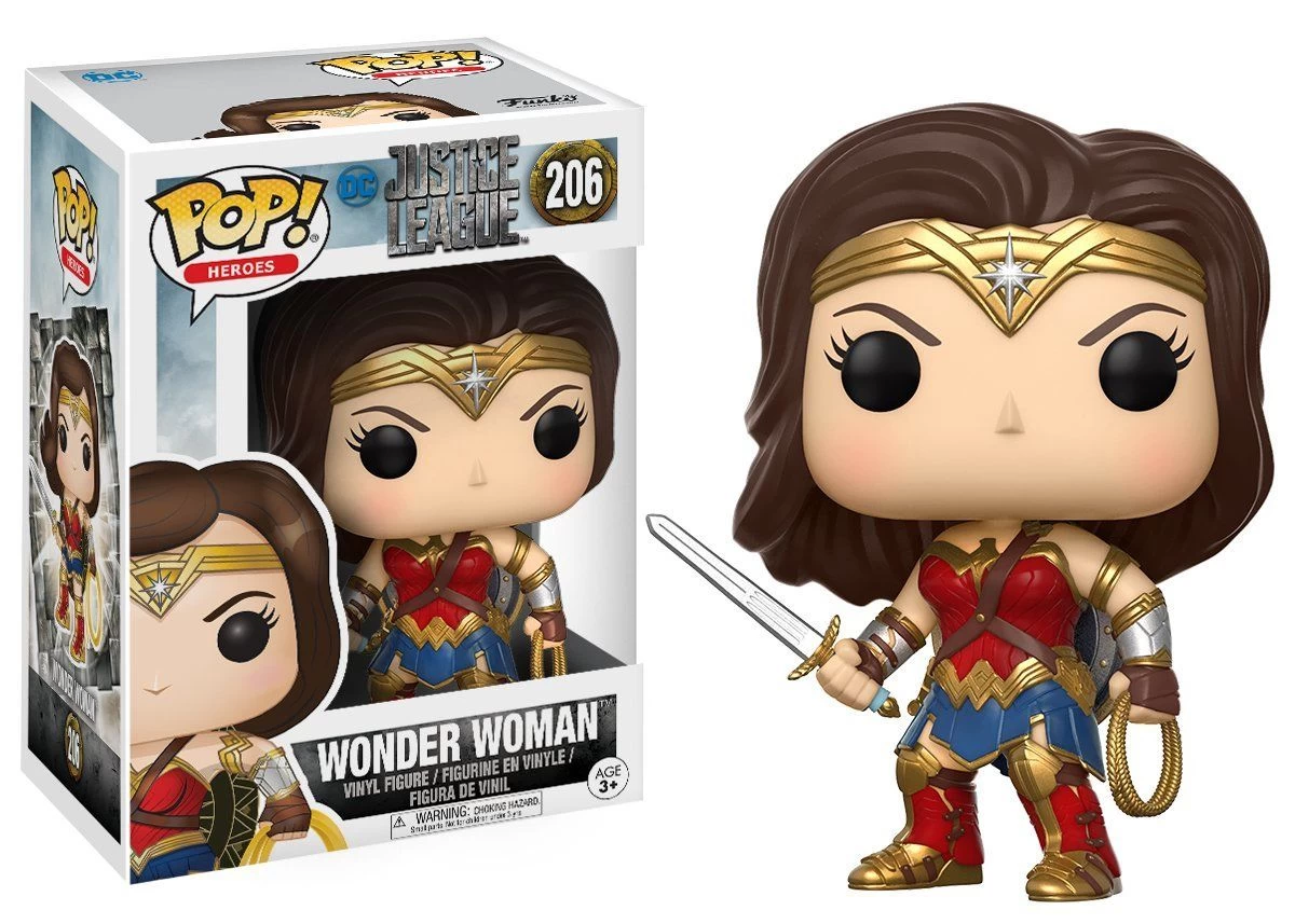 FUNKO POP! - DC - Justice League - Wonder Woman Figur 3 FUNKO POP! - DC - Justice League - Wonder Woman Figur