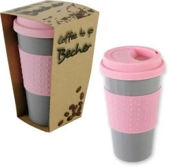Diverse Coffee-To-Go Becher Grau / Pink