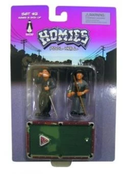 Diverse HOMIES - Pool Hall 2-Figuren + Tisch Blister Set #2