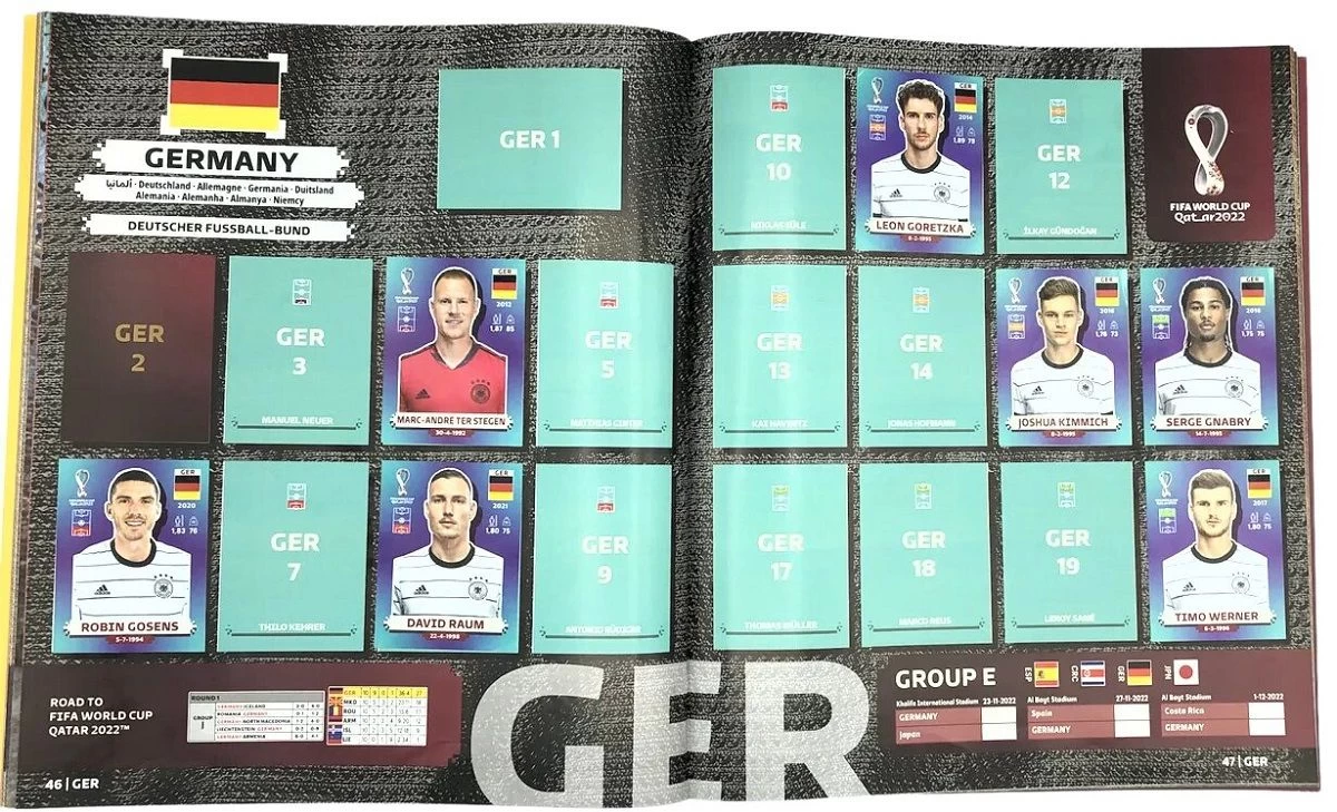 Panini 2022 FIFA World Cup Qatar Stickeralbum (DE) 4 Panini 2022 FIFA World Cup Qatar Stickeralbum (DE) – Bild 2