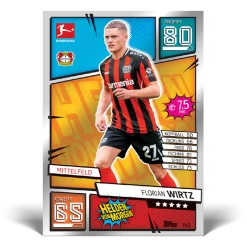 Topps Match Attax Chrome Bundesliga 2021/2022 - Booster Display (DE) -Sammlerwelt Verkauf wirtz card 1